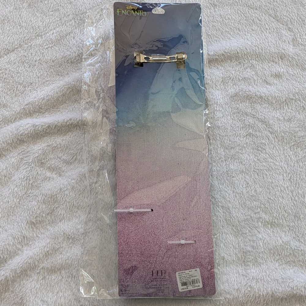 BRAND NEW Claire’s Disney Encanto Butterfly Bow Barrett Multicolor Hair Braid